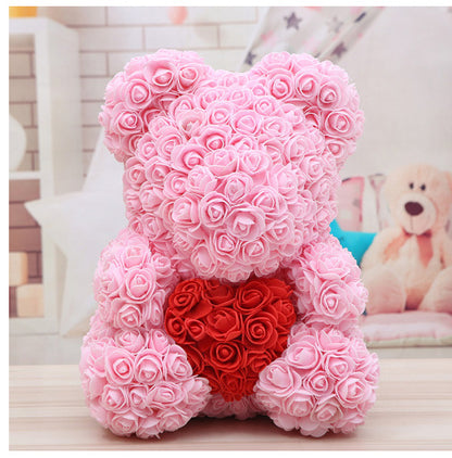 Rose Bear Christmas Gift