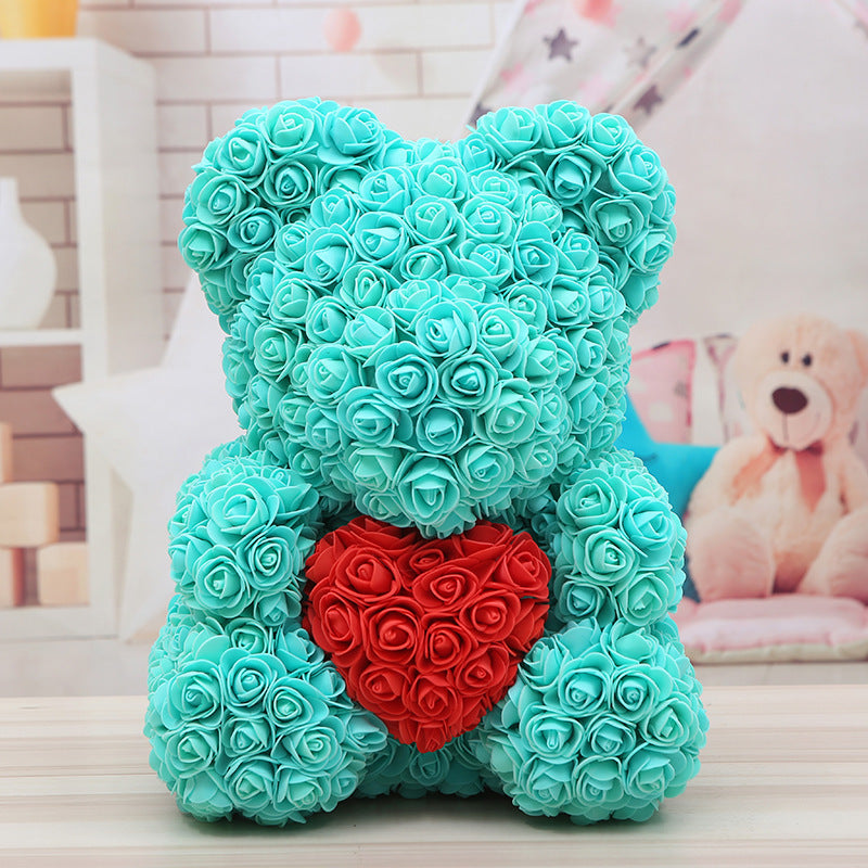 Rose Bear Christmas Gift