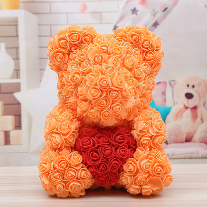 Rose Bear Christmas Gift