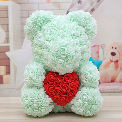 Rose Bear Christmas Gift