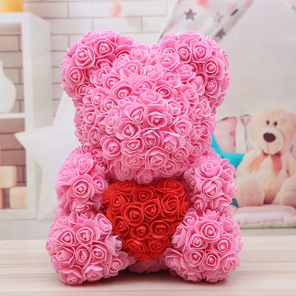 Rose Bear Christmas Gift