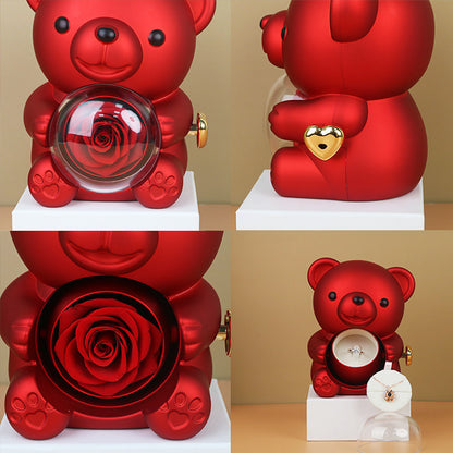 Bear Gift Box Rose