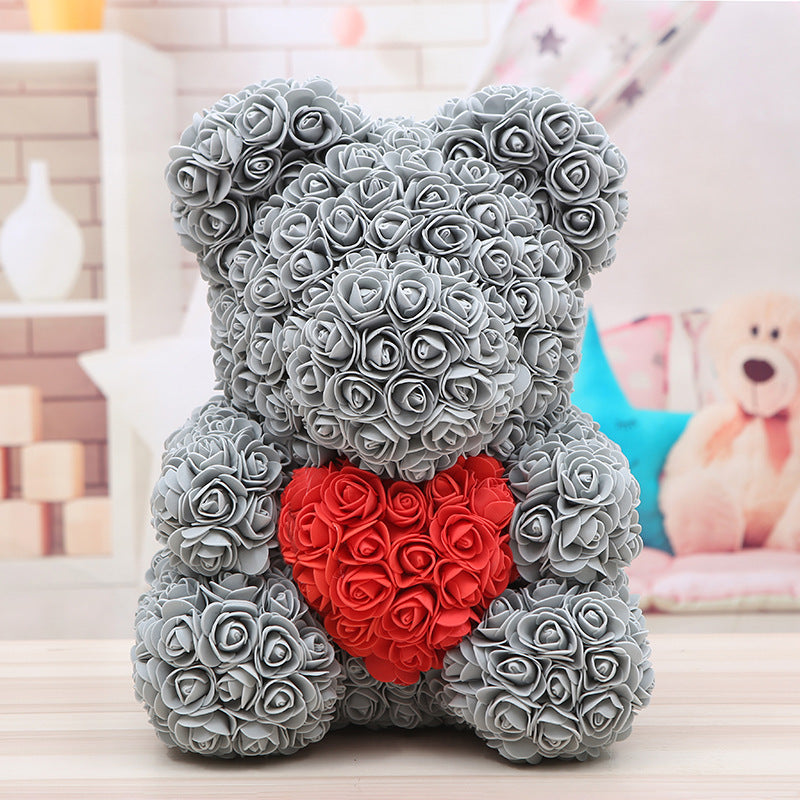 Rose Bear Christmas Gift