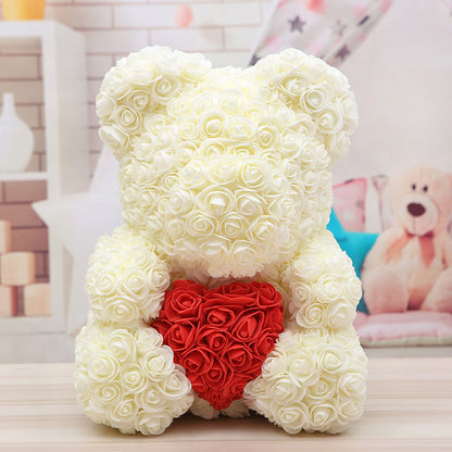 Rose Bear Christmas Gift