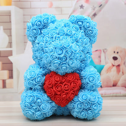 Rose Bear Christmas Gift