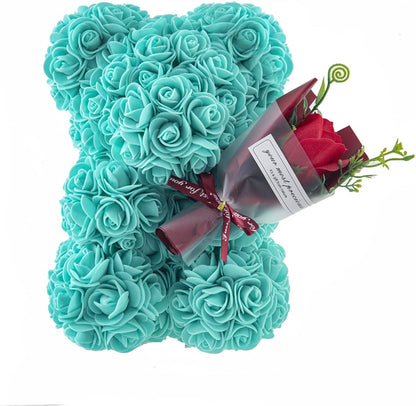 Rose BearFresh Flower  Birthday Gift