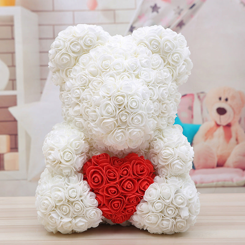 Rose Bear Christmas Gift