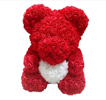 Rose Bear Christmas Gift