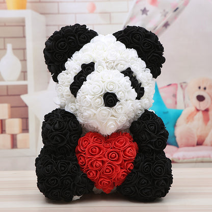 Rose Bear Christmas Gift