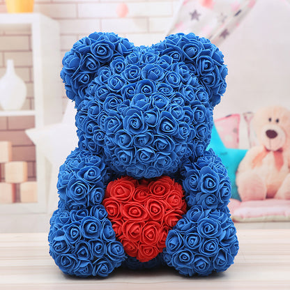 Rose Bear Christmas Gift