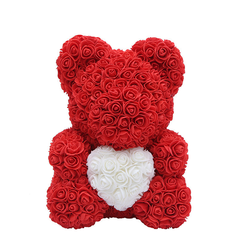 Rose Bear Christmas Gift