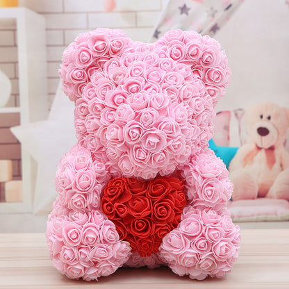 Rose Bear Christmas Gift