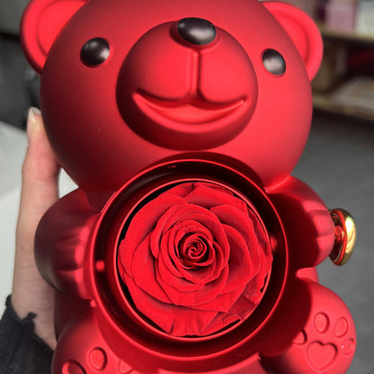 Bear Gift Box Rose