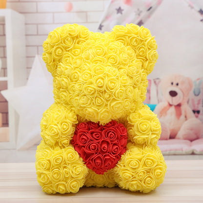 Rose Bear Christmas Gift